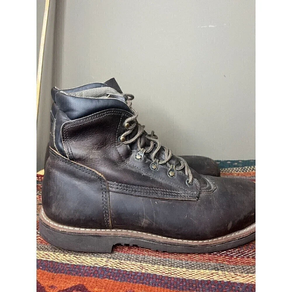 Irish Setter Redwing Made In USA 8600 Leather Safety Toe Work Boot Mens 11D